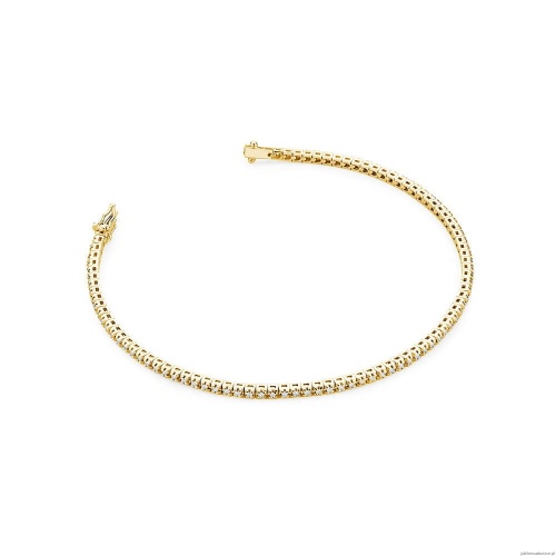 Bransoletka B39150 z diamentami żółte złoto