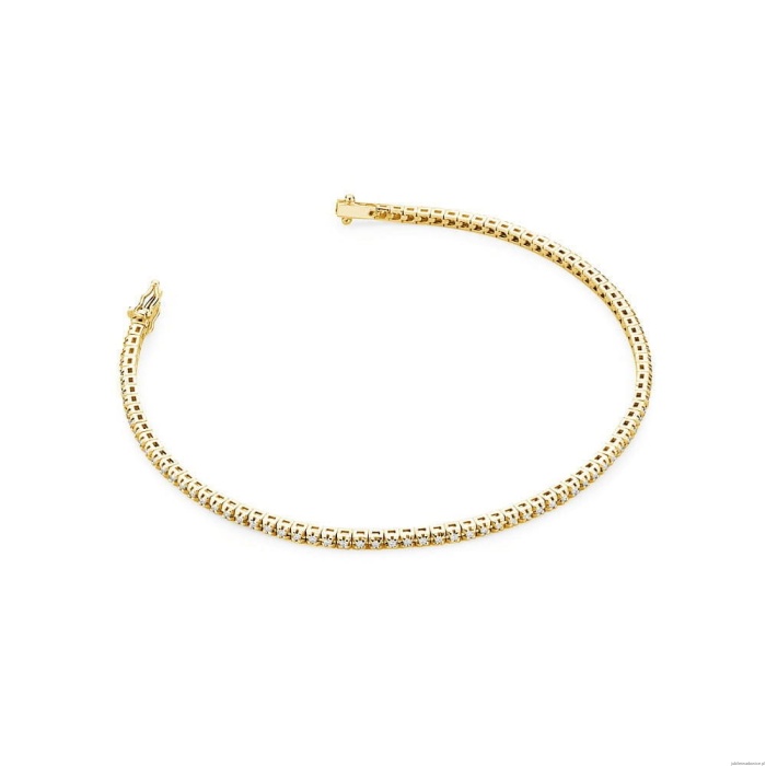 Bransoletka B39150 z diamentami żółte złoto