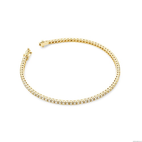 Bransoletka B39150 z diamentami żółte złoto