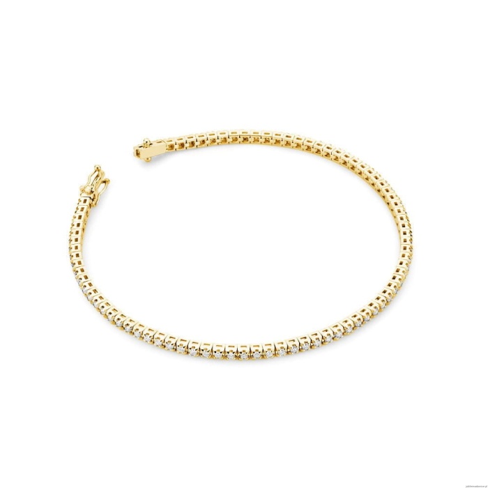 Bransoletka B39150 z diamentami żółte złoto