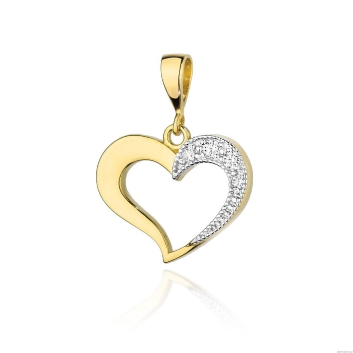 Zawieszka S023 Diament 0,02ct żółte złoto