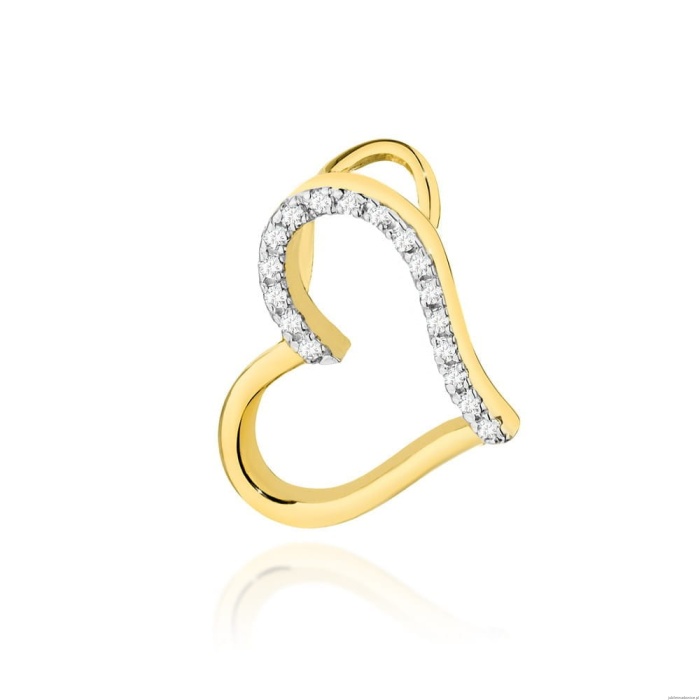 Zawieszka S026 Diament żółte złoto