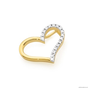 Zawieszka S026 Diament żółte złoto