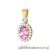 Zawieszka Z0312 Różowy Topaz 0,50ct żółte złoto