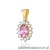 Zawieszka Z0182 Różowy Topaz 0,50ct żółte złoto