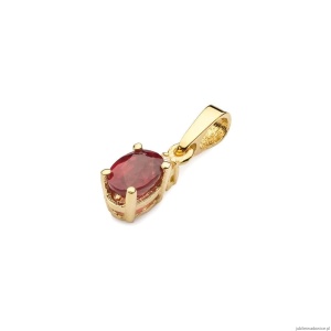 Zawieszka Z0001 Rubin 0,60ct żółte złoto