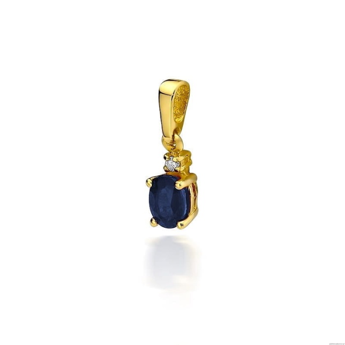 Zawieszka Z0001 Szafir 0,70ct żółte złoto