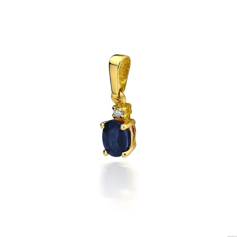 Zawieszka Z0001 Szafir 0,70ct żółte złoto