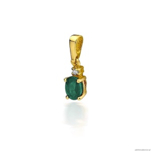 Zawieszka Z0001 Szmaragd 0,40ct żółte złoto