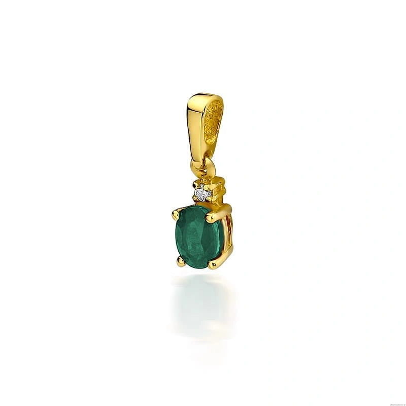 Zawieszka Z0001 Szmaragd 0,40ct żółte złoto
