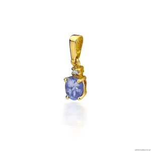 Zawieszka Z0001 Tanzanit 0,40ct żółte złoto