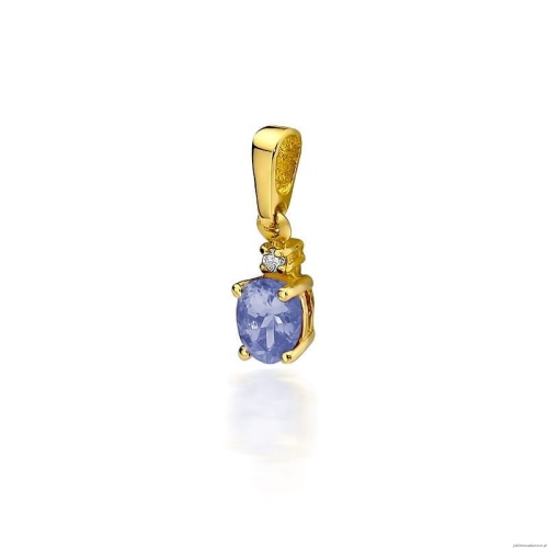Zawieszka Z0001 Tanzanit 0,40ct żółte złoto