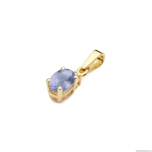 Zawieszka Z0001 Tanzanit 0,40ct żółte złoto