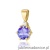 Zawieszka Z0076 Tanzanit 0,50ct żółte złoto