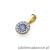 Zawieszka Z0443 Tanzanit 0,15ct żółte złoto