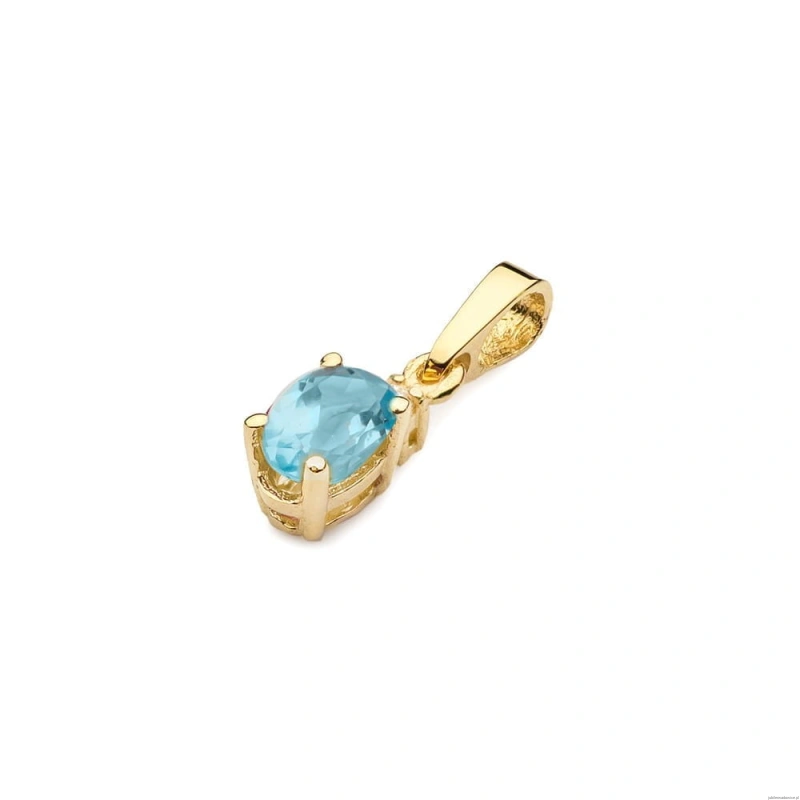 Zawieszka Z0001 Topaz 0,50ct żółte złoto