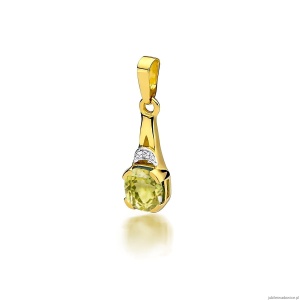 Zawieszka Z0040 Oliwin 1,00ct żółte złoto