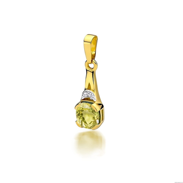 Zawieszka Z0040 Oliwin 1,00ct żółte złoto