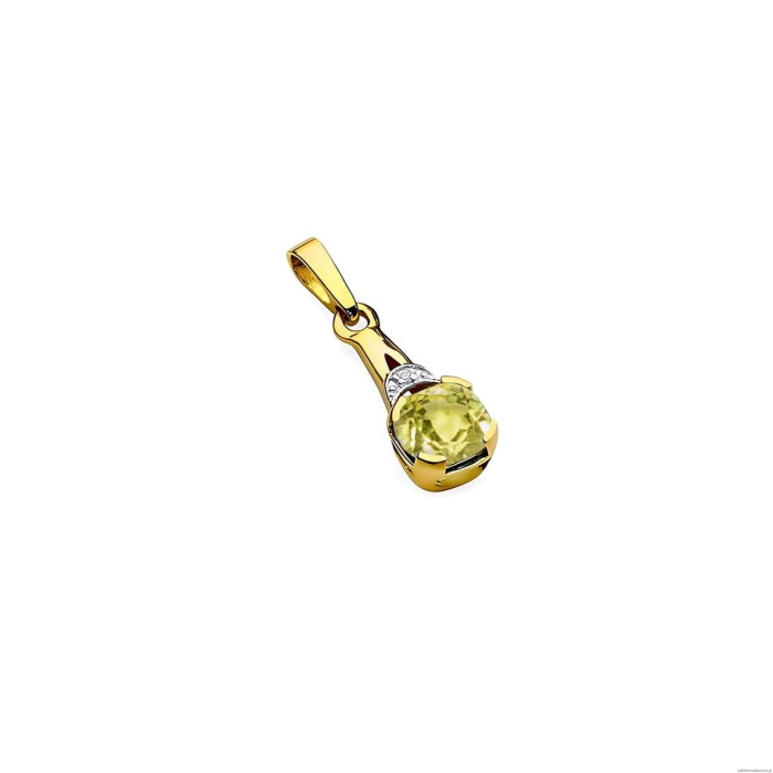 Zawieszka Z0040 Oliwin 1,00ct żółte złoto