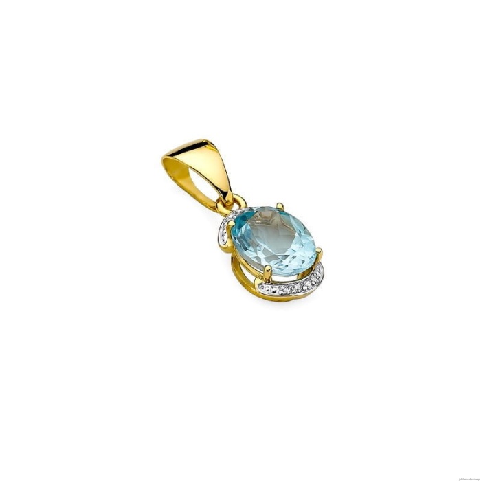 Zawieszka Z0150 Topaz 3,00ct żółte złoto