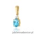 Zawieszka Z0308 Topaz 0,90ct żółte złoto