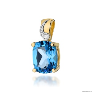 Zawieszka Z0400 Topaz 2,40ct żółte złoto