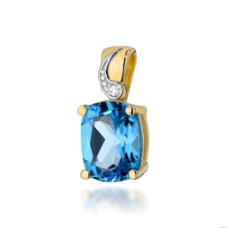 Zawieszka Z0400 Topaz 2,40ct żółte złoto