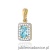 Zawieszka Z0422 Topaz 0,65ct żółte złoto