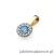 Zawieszka Z0443 Topaz 0,15ct żółte złoto
