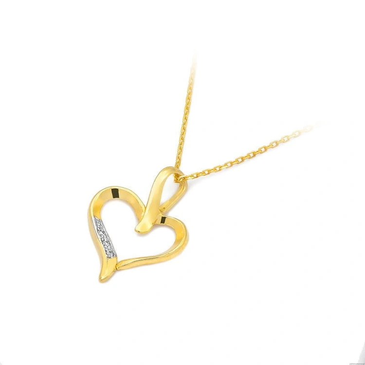 Zawieszka S006 z diamentami żółte złoto