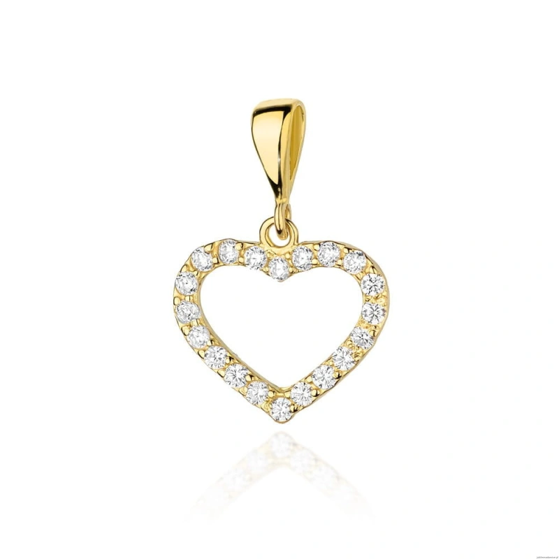 Zawieszka S019 z diamentami żółte złoto