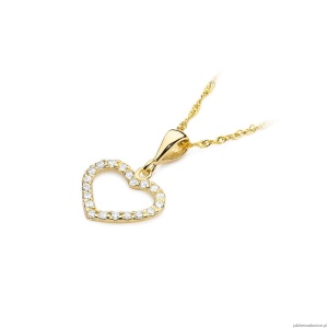 Zawieszka S019 z diamentami żółte złoto