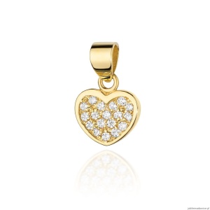 Zawieszka S020 z diamentami żółte złoto