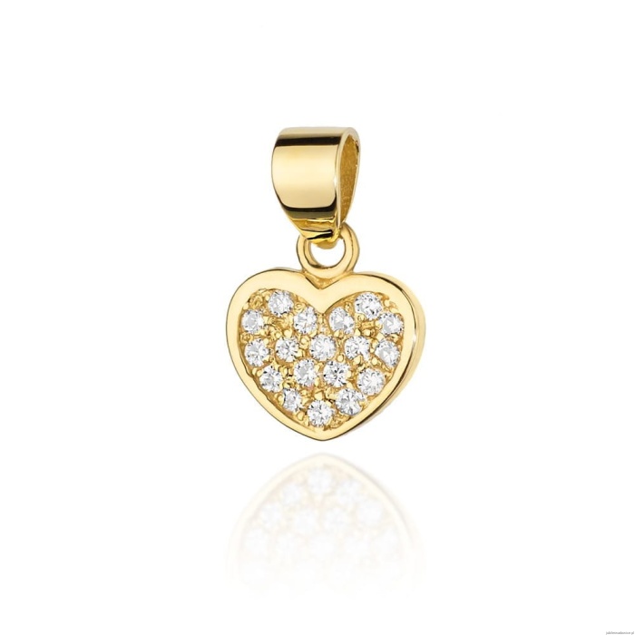 Zawieszka S020 z diamentami żółte złoto