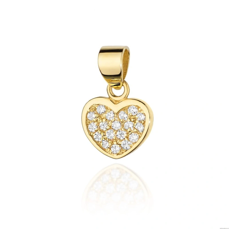 Zawieszka S020 z diamentami żółte złoto