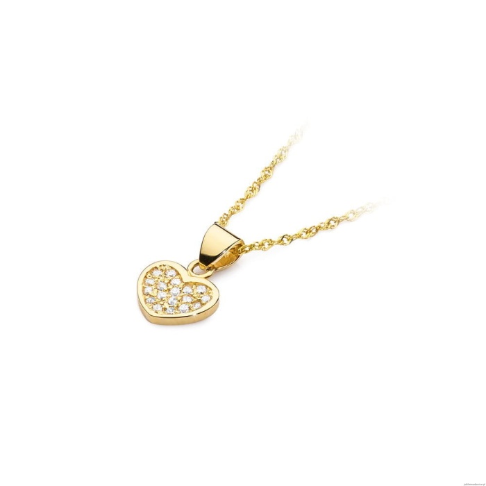 Zawieszka S020 z diamentami żółte złoto