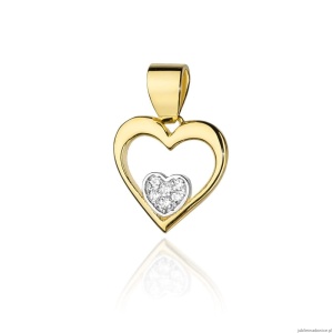Zawieszka S022 z diamentami żółte złoto