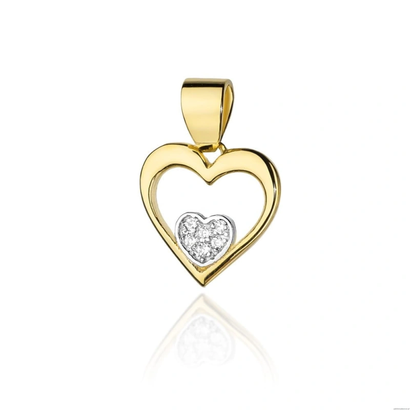 Zawieszka S022 z diamentami żółte złoto
