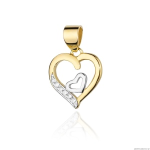 Zawieszka S024 z diamentami żółte złoto