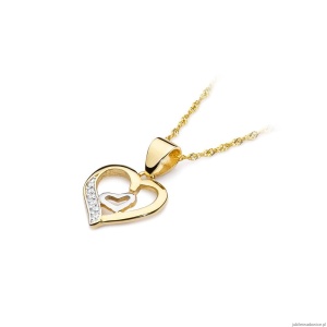 Zawieszka S024 z diamentami żółte złoto