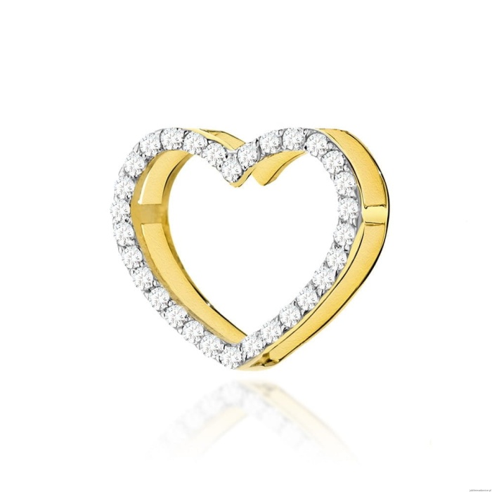 Zawieszka S027 z diamentami żółte złoto