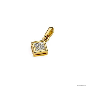 Zawieszka Z0036 z diamentami żółte złoto