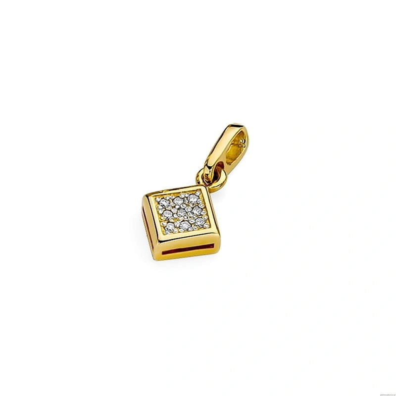 Zawieszka Z0036 z diamentami żółte złoto