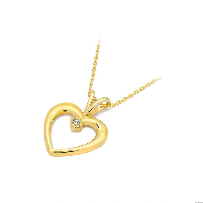 Zawieszka S003 Diament 0,04ct żółte złoto