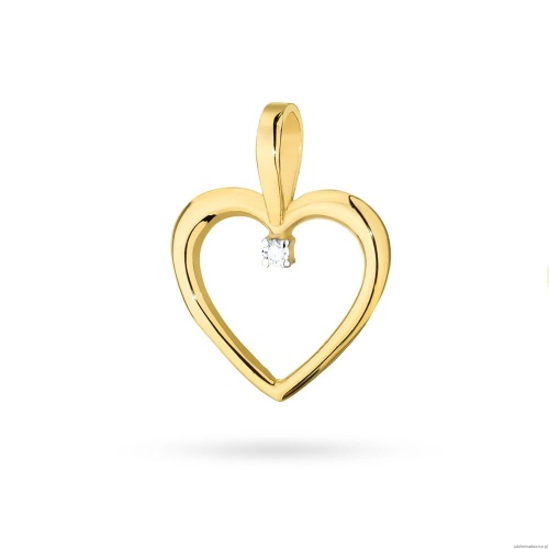 Zawieszka S025 Diament 0,05ct żółte złoto