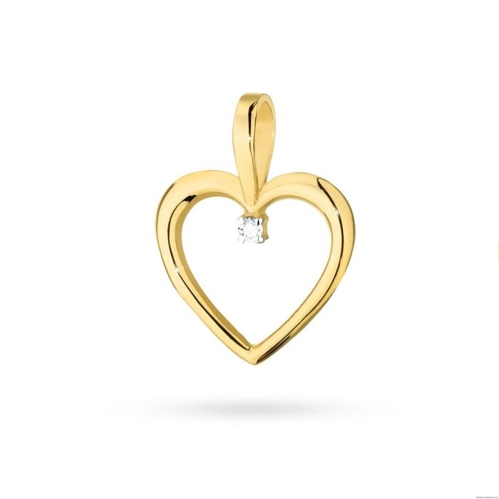 Zawieszka S025 Diament 0,05ct żółte złoto