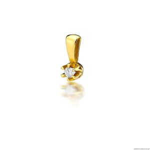 Zawieszka Z0032 Diament 0,10ct żółte złoto