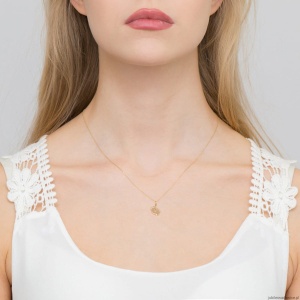 Zawieszka Z033 Diament 0,05ct żółte złoto