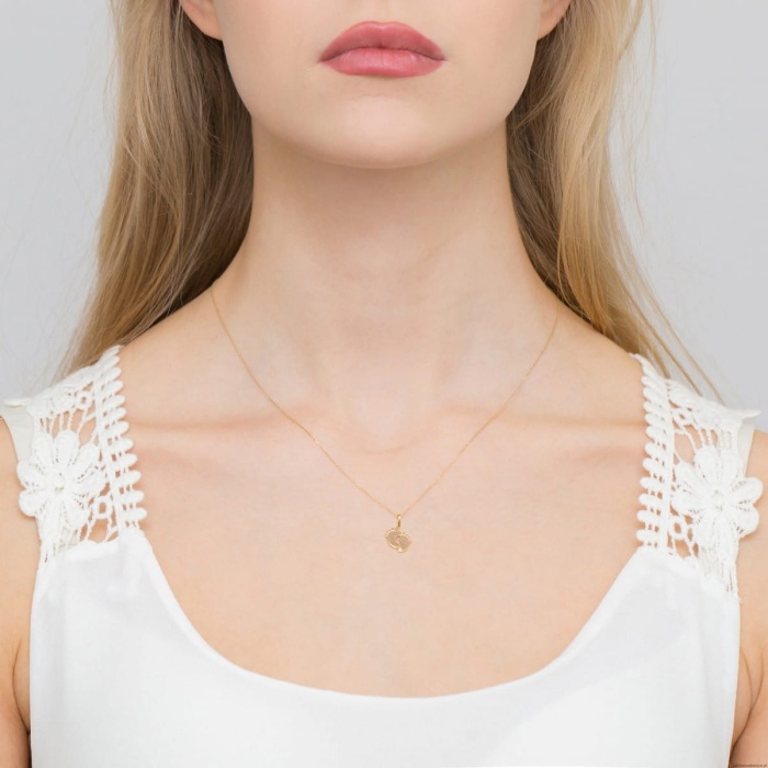 Zawieszka Z033 Diament 0,05ct żółte złoto