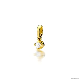 Zawieszka Z0034 Diament 0,10ct żółte złoto